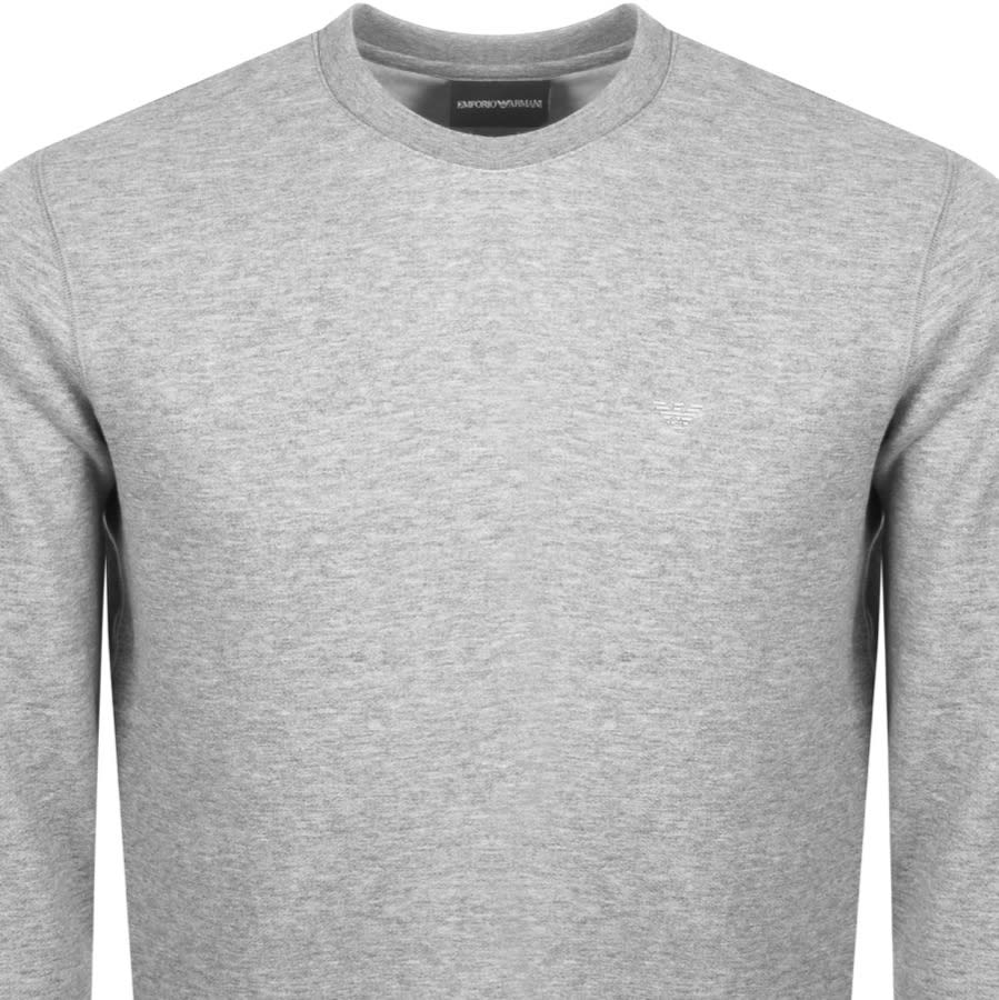 Alternative Image for ProductEmporio Armani Crew Neck Logo Sweatshirt Grey2